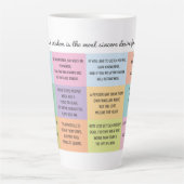 Tasse Latte Lumière de Musique de Sagesse (Devant)