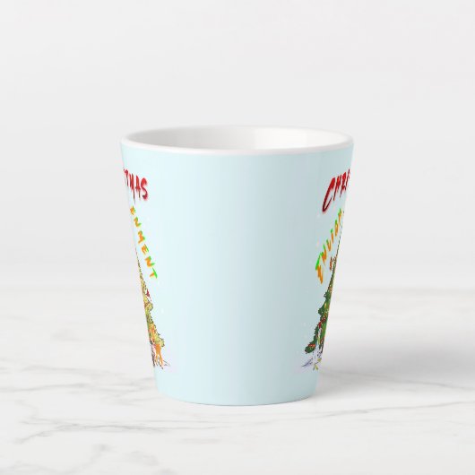 Tasse Latte Lumière de Noël (Devant)