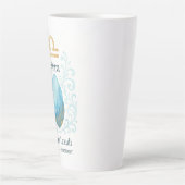 Tasse Latte Lumière Opale - La Pierre de Paix Intérieure d'Oct (Devant)