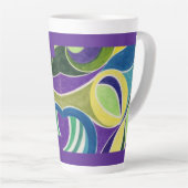 Tasse Latte Lumière Violette (Angle droit)