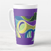 Tasse Latte Lumière Violette (Angle gauche)