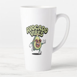Tasse Latte Lunettes de soleil drôles Avocat