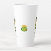 Tasse Latte Lutin mignon, calligraphie & pot d'or (Devant)