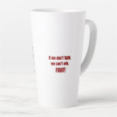 Tasse Latte Lutte pour la liberté | Conception de citation ins (Angle droit)