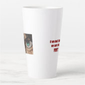 Tasse Latte Lutte pour la liberté | Conception de citation ins (Devant)