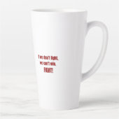 Tasse Latte Lutte pour la liberté | Conception de citation ins (Droite)