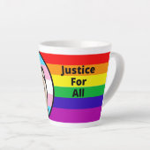 Tasse Latte Lutter contre l'injustice Faire de l'égalité (Angle droit)
