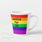 Tasse Latte Lutter contre l'injustice Faire de l'égalité (Droite)