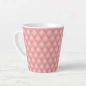 Tasse Latte Luxe Blush Rose Rose Or Diamond Motif Tufted (Angle gauche)