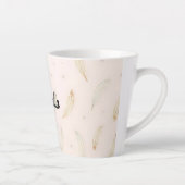 Tasse Latte Luxury Modern Feathers Boho Collection (Droite)