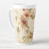 Tasse Latte Luxury, Valentine's Day , Roses, Love Heart (Angle gauche)