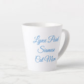 Tasse Latte Lynx Point Siamese Chat Parent Personnalisé (Angle droit)