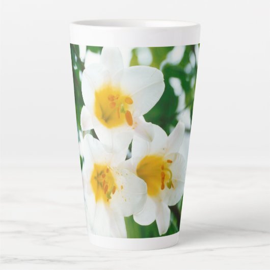 Tasse Latte Lys blancs - Lilium Flower candidum (Devant)