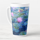 Tasse Latte Lys d'eau rose Monet (Angle gauche)
