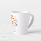 Tasse Latte Ma Couleur Préférée Est Octobre - Feuilles D'Autom (Angle droit)