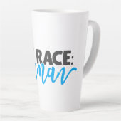 Tasse Latte Ma race : humaine (Angle droit)