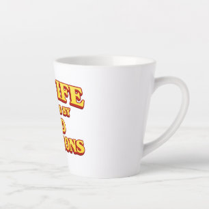 Tasse Latte Ma vie réalisée par des mauvaises décisions Concep