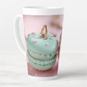 Tasse Latte Macaron Thématique Charmant (Angle gauche)