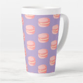 Tasse Latte Macarons roses (Angle droit)
