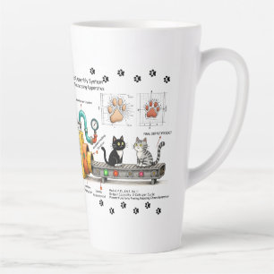 Tasse Latte Machine à assembler les chats drôles