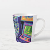 Tasse Latte Machines de jeux vidéo rétro dans l'espace (Droite)