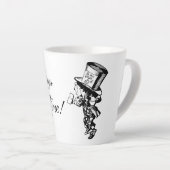Tasse Latte Mad Hatter - C'est toujours l'heure du thé (Angle droit)