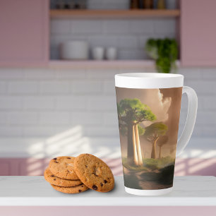 Tasse Latte Madagascar Baobab Forest Fantasy