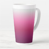 Tasse Latte magenta maroon marsala burgundy ombre branché (Angle droit)