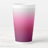 Tasse Latte magenta maroon marsala burgundy ombre branché (Devant)