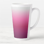 Tasse Latte magenta maroon marsala burgundy ombre branché (Droite)
