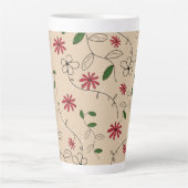 Tasse Latte Magic Garden Flower Motif (Devant)