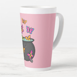 Tasse Latte Magical Butterflies from a cauldron