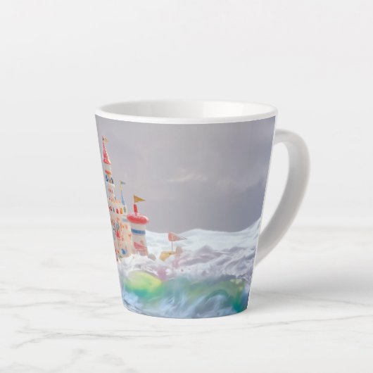 Tasse Latte Magical Castle in the Waves (Angle droit)