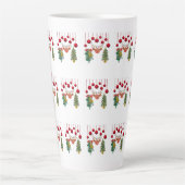 Tasse Latte Magical Reindeer Bells and Christmas Tree Design (Devant)