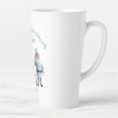 Tasse Latte Magical Santa Birthday Invitation (Droite)