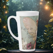 Tasse Latte Magique Whimsical Fairy & Flower Garden avec devis
