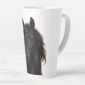 Tasse Latte Magnificent Black Stallion (Angle droit)