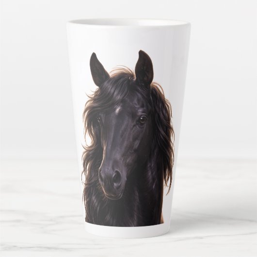 Tasse Latte Magnificent Black Stallion (Devant)