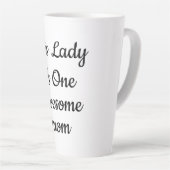 Tasse Latte Magnifique café "Une Maman Géniale" Script (Angle droit)