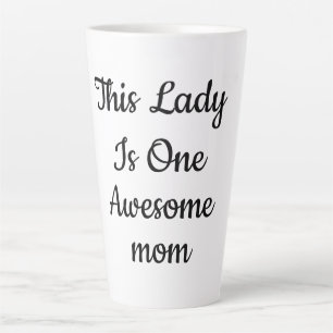 Tasse Latte Magnifique café "Une Maman Géniale" Script