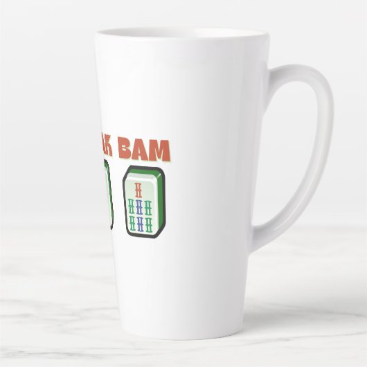 Tasse Latte Mahjong Dot Crak Bam (Droite)