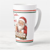Tasse Latte Mahjong humour de Noël (Angle droit)