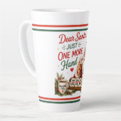 Tasse Latte Mahjong humour de Noël (Angle gauche)