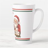 Tasse Latte Mahjong humour de Noël (Droite)