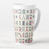 Tasse Latte Mahjong Tiles (Angle droit)
