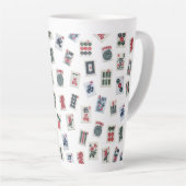 Tasse Latte MahJongg conception de tuiles (Angle droit)