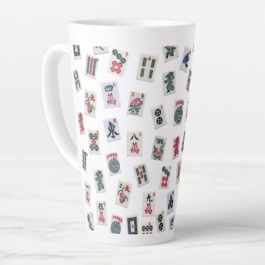 Tasse Latte MahJongg conception de tuiles (Angle gauche)
