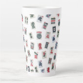 Tasse Latte MahJongg conception de tuiles (Devant)
