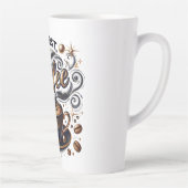 Tasse Latte Mais First Coffee Art - Design Or Stylé (Droite)