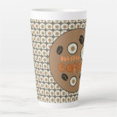 Tasse Latte Mais le premier café givré Donuts Brown (Devant)